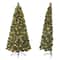 6.5ft. Pre-Lit Wall Half Artificial Christmas Tree, Clear Lights